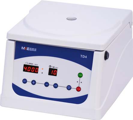 5ml/10ml/15ml क्षमता पोर्टेबल लो स्पीड सेंट्रिफ्यूज 4000 आरपीएम अल्ट्रा-शांत मशीन 0-4000 आरपीएम गति रेंज के साथ